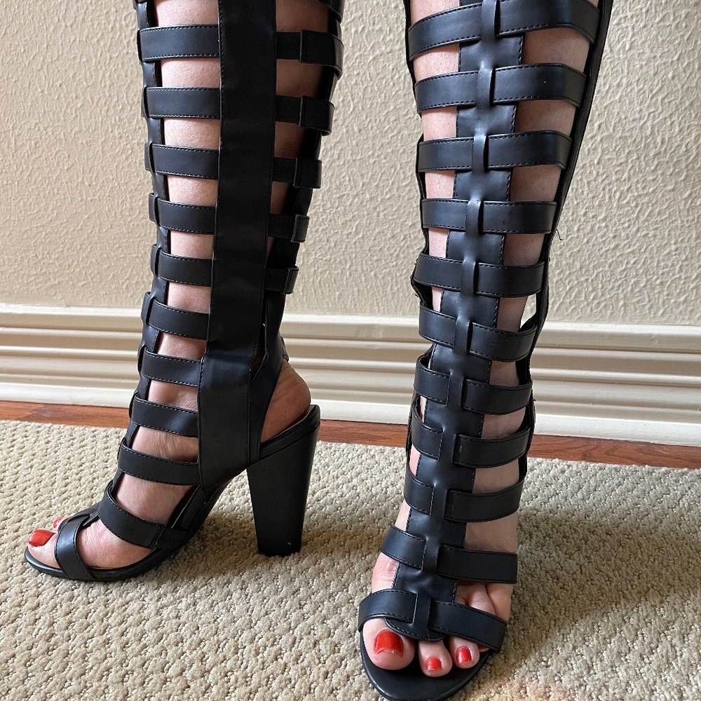Caged Gladiator Sandal-Boots